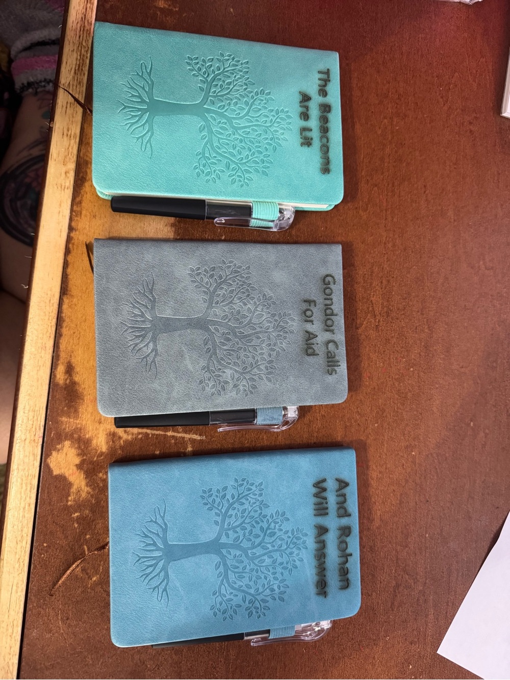 lord of the rings Tree Embossed Journal set